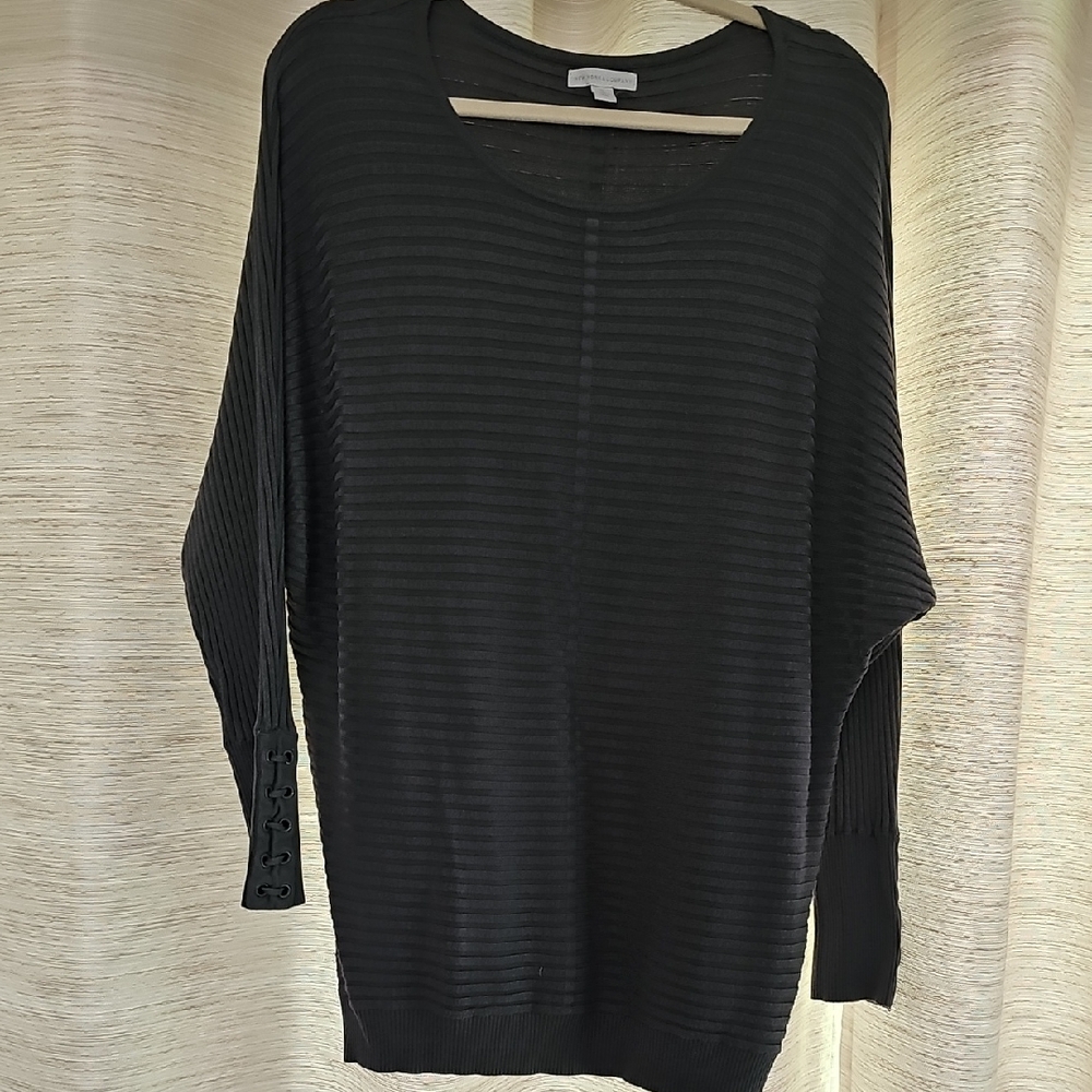 Women's Dark Gray Ribbed Top